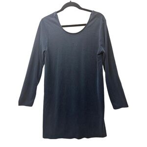 NWT French Grey Stitch Fix XL Long Sleeve Scoop Neck‎ Knee Length Solid Dress